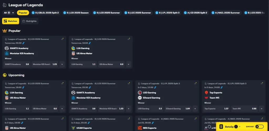 Esports Betting