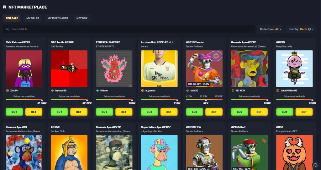 Rollbit NFT Marketplace