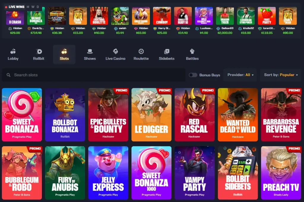 Slot Promotions